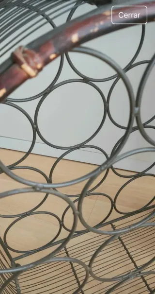 Botellero Metal y Madera 11 Botellas