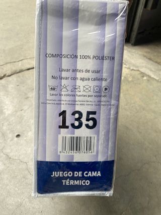 Juego de cama térmico 135 cm