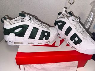Nike Air More Uptempo Blancas y Verdes (40)