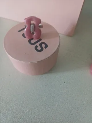 Anillo Tous Rosa y Plata