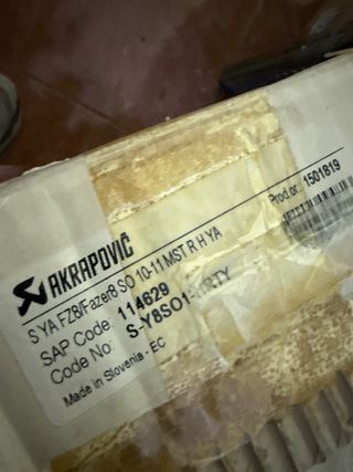 Tubo de escape Yamaha FZ 800