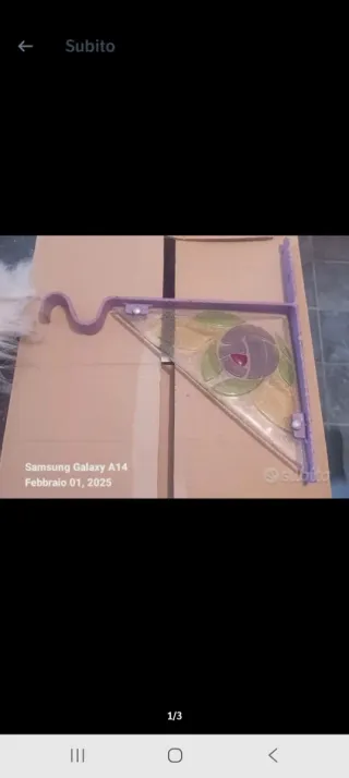 Reggi mensola in vetro e metallo,singolo prezzo