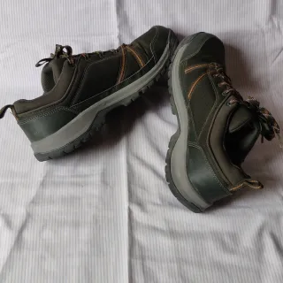 Calzado Montaña Quechua Verde y Naranja