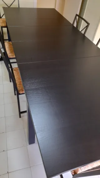 Mesa comedor extensible Ikea y ocho  sillas Ikea