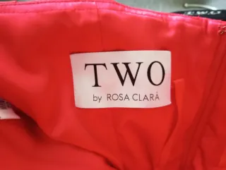 Vestido Fiesta Rosa Clará Rojo