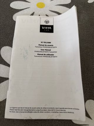 Transmisor FM/RDS/BLUETOOTH