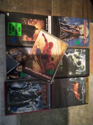 Lote 7 DVDs de personajes de los comics