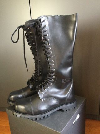 Anfibi New Rock N.46 Pelle Nera