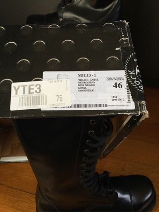 Anfibi New Rock N.46 Pelle Nera