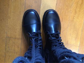 Anfibi New Rock N.46 Pelle Nera