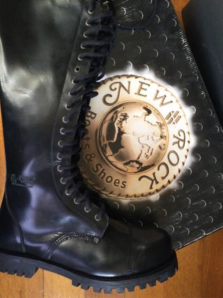 Anfibi New Rock N.46 Pelle Nera