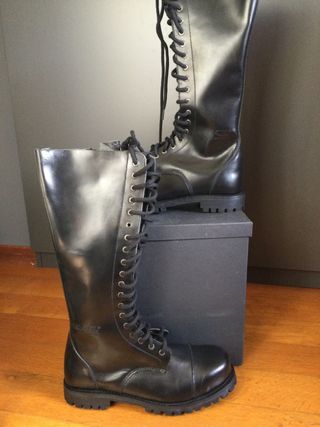 Anfibi New Rock N.46 Pelle Nera