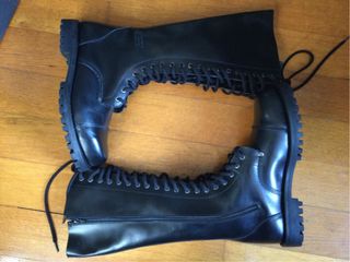 Anfibi New Rock N.46 Pelle Nera