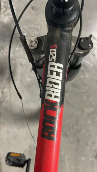 Bicicleta Btwin Doble Suspensión Negra/Roja