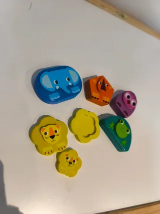 Puzzle de madera con animales