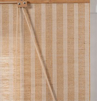 Estor cerezoenrollable de bambú y tela,