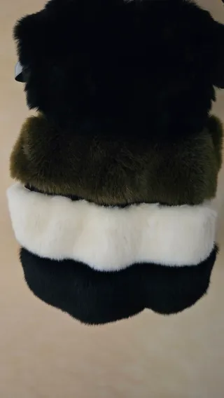 Gilet pelliccia sintetica multicolor