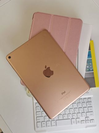 iPad Mini 5 Rosa + Teclado Blanco