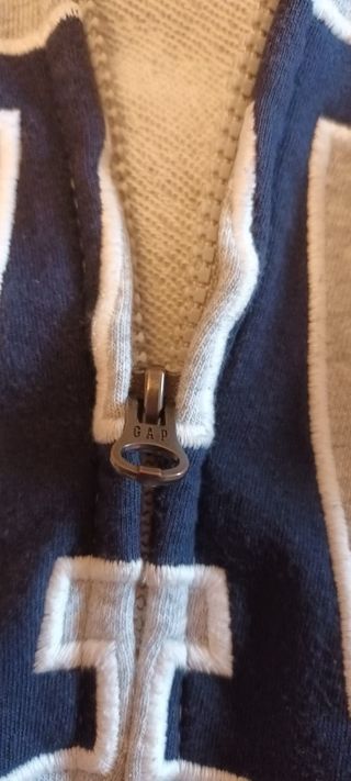 Sudadera Gap Gris con Cremallera XXL niño