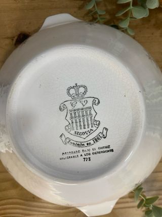 Antigua sopera cerámica segoviana