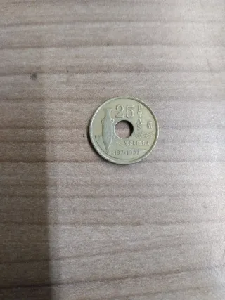 Moneda 25 Pesetas Melilla 1997