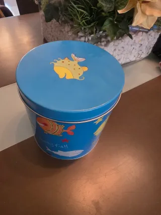 Set 2 Tazas Café Funky Fish con caja regalo metal