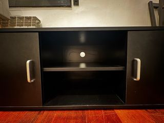 Mueble TV negro madera