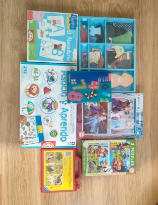 Lote Juguetes Educativos y Puzzles Infantiles