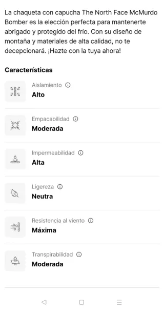 Chaqueta North Face Bomber McMurdo Gore Tex