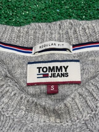 Jersey Tommy Hilfiger Gris Trenzado