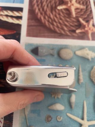 Hebilla cinturón avión plateada