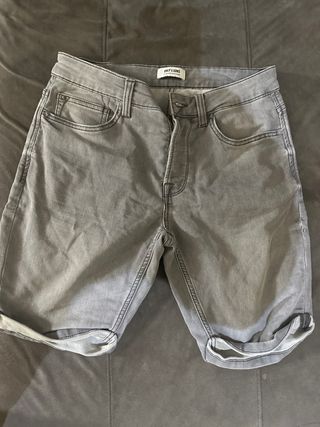 ONLY & SONS Pantalón Corto Vaquero Gris Talla L