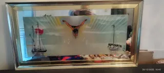 Cuadro religioso barco velero