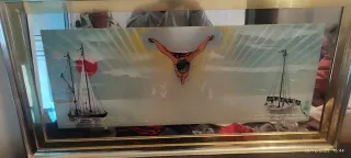 Cuadro religioso barco velero