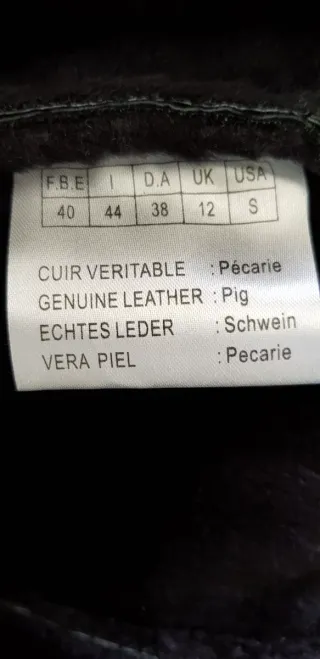 Chaquetón Isaco Piel Bovina Negro Talla M