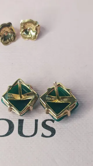 Pendientes Tous ErmaVerdes Dorado vermey