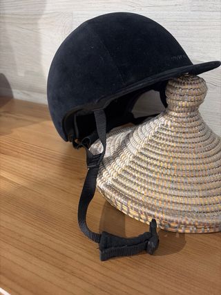 Casco equitación Fouganza terciopelo T55