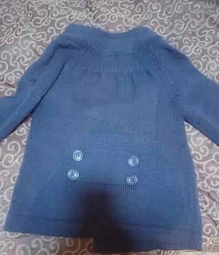 Chaqueta de lana morada