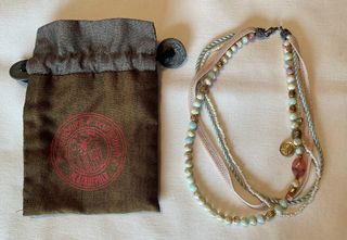 Plata de Palo Gargantilla/Pulsera dePiedras/Cintas