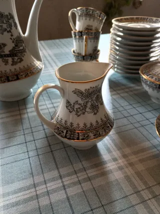 Juego café vintage Santa Clara porcelana