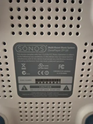 Amplificador Sonos Zoneplayer ZP120