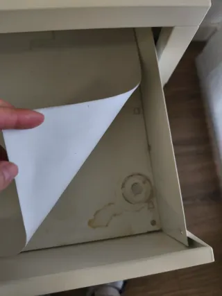 Mesita de noche Ikea Selje blanca