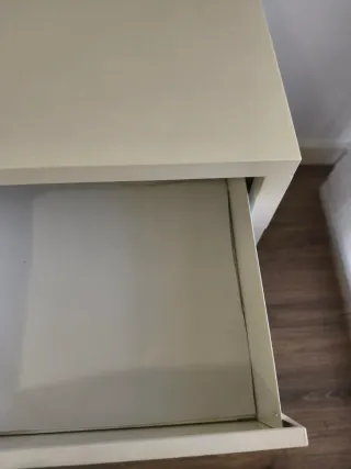 Mesita de noche Ikea Selje blanca