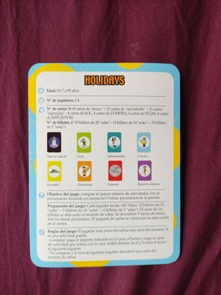 Juego de mesa familiar Holidays