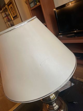 Juego de 2 lámparas de mesa doradas