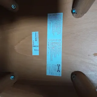 Trona de madera para bebé