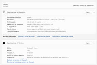 Ordenador HP AMD + Monitor HP 24”