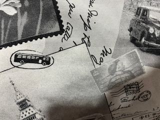 Cortina con estampado Londres