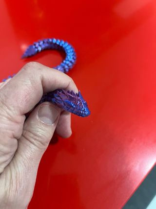 Figura Serpiente 3D Azul