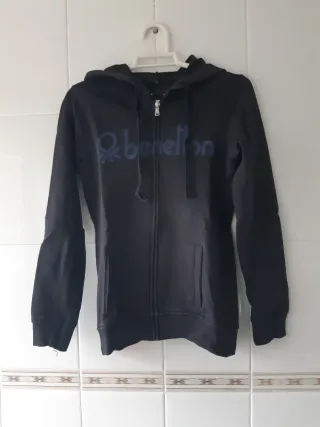 Sudadera Benetton Azul  Talla XS